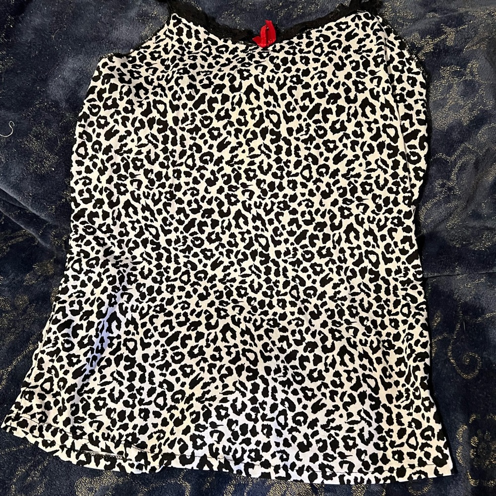 Large animal print sleep cami